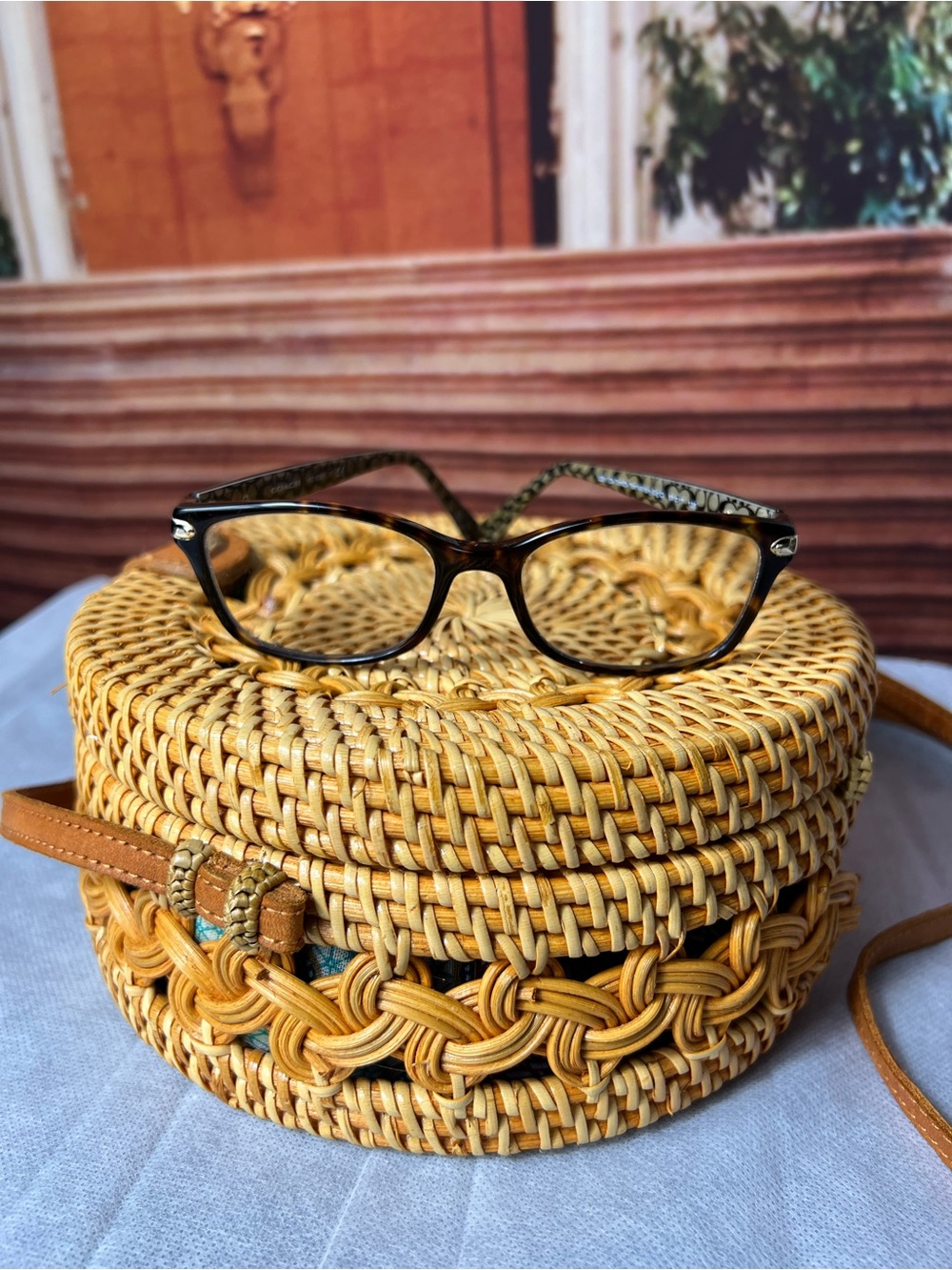Coach Tortoiseshell Glasses - Brown Tortoise Frame, Coach Logo on each side